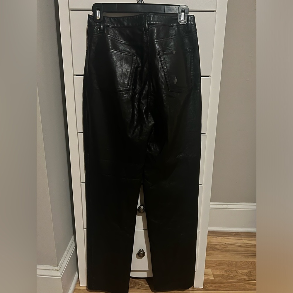 Wilfred Black Leather Pants